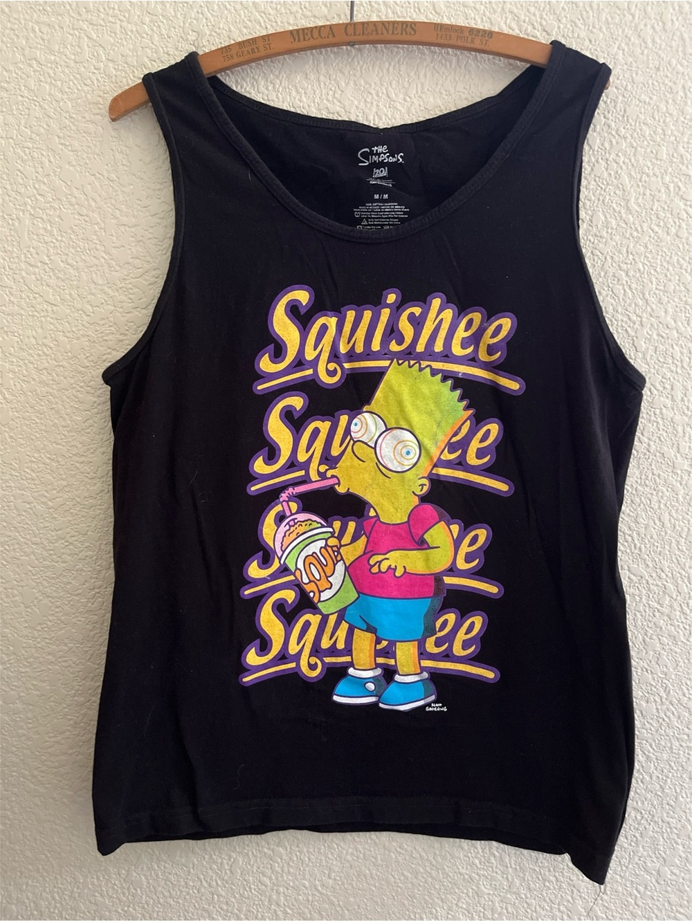 Neff The Simpsons Bart Squishee Tank Men’s Size Medium